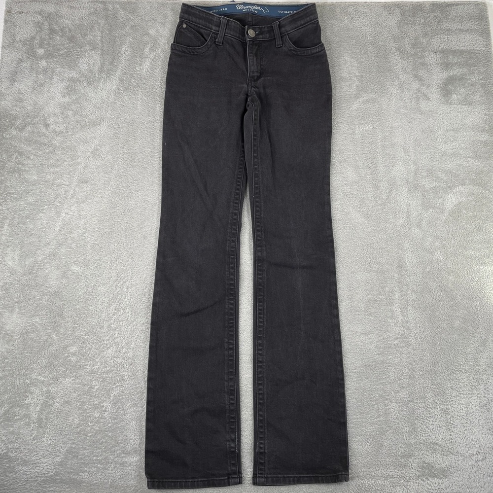 Wrangler Ultimate Riding Jeanβ Willow Womens 26x36 Black Bootcut Western Rodeo